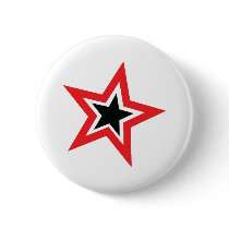 red black star fashion buttons by Tomaniac red black star fashion buttons