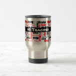 Red Black Thank You Word Cloud Coffee Mugs