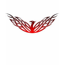 Red & Black Tribal Phoenix T-Shirt by skyridergalaxy Red & Black Tribal Phoenix T-Shirt