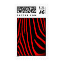 Red & Black Zebra Print Stamp by BrattiGrl Red & Black Zebra Print Stamp