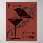 Red Blackbird Martini Lounge Posters
