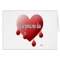 Red Bleeding Heart My Heart Bleeds For You Spanish cards