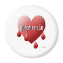 Red Bleeding Heart My Heart Bleeds For You Spanish magnets