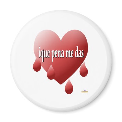 Red Bleeding Heart My Heart Bleeds For You Spanish Magnet by holidayhearth
