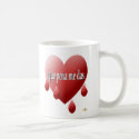 Red Bleeding Heart My Heart Bleeds For You Spanish mugs