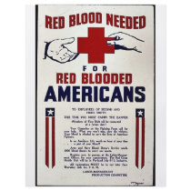 Red Blooded Americans flyers by ww2posters Red Blooded Americans flyers