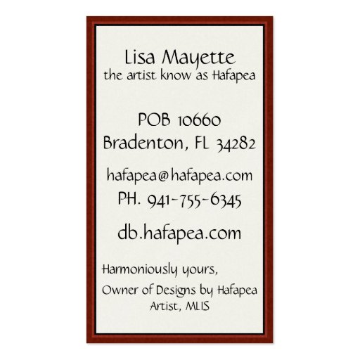 Red Blossom Standard Card Business Card
