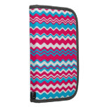 Red  blue and white waves pattern planners