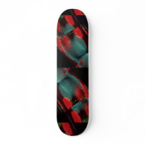 Red-blue arc skate board decks