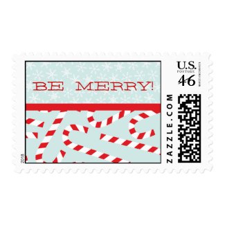 RED, BLUE BE MERRY HOLIDAY POSTAGE