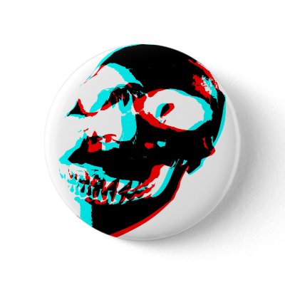 3d blue red