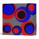red blue black dots