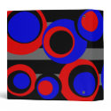red blue black dots Black Stripes