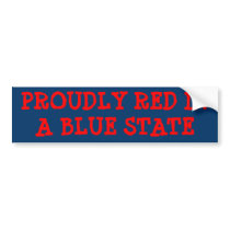 Red/Blue bumper sticker bumper stickers