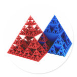 Red & Blue but NOT Khufu... Round Sticker