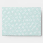 Red Blue Candy Canes and Snowflakes A7 Envelope