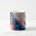 Red & Blue Christmas Candle Decorations Mug