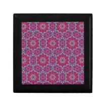 Red Blue Elegant Pattern Wooden Trinket gift box gift boxes