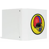 red blue football helmet logo binder