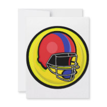 red blue football helmet logo announcements