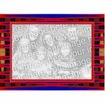 red blue frame photo sculptures