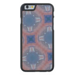 red blue glass pattern carved® maple iPhone 6 case