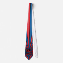 Red & Blue Starburst on Tie ties