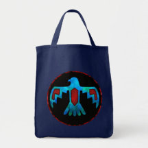 Red & Blue Thunderbird Tote Bag