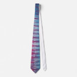 Red Blue Tie Dye Necktie