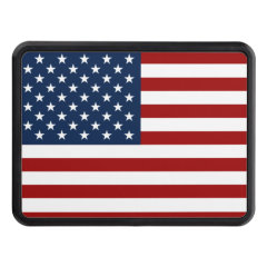 red blue USA flag Hitch Covers