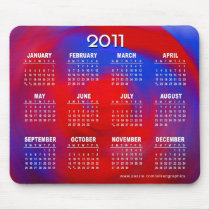 Red & Blue Vortex 2011 Calendar Mousepad