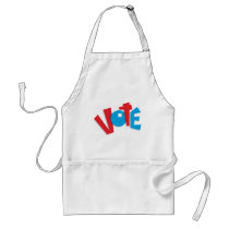 Red & Blue Vote aprons