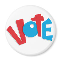 Red & Blue Vote magnets