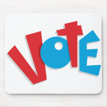 Red & Blue Vote mousepads