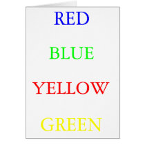 Red Blue Yellow Green cards by offcenter Red Blue Yellow Green cards