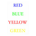 Red Blue Yellow Green posters