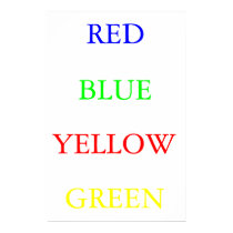 Red Blue Yellow Green posters by offcenter Red Blue Yellow Green posters