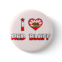 Red Bluff, CA Pinback Button