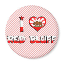 Red Bluff, CA Refrigerator Magnet