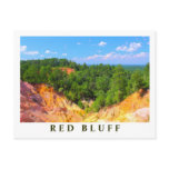 Red Bluff Landscape Overview - Mississippi scenics Post Cards
