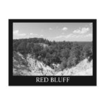 RED BLUFF - Morgantown, MS - Black White postcard