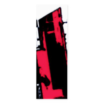 Red Bookmark Business Card Template
