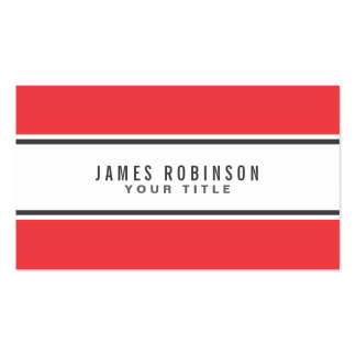 Red Border Business Cards &amp; Templates | Zazzle
