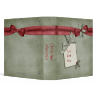 Red Bow Christmas Binder binder