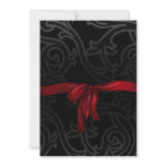 Red Bow Gothic Bridal Shower Invitation