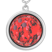 Red Bowling Ball Custom Jewelry