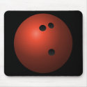 Red Bowling Ball mousepads