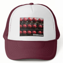 Red Bowling Balls Trucker Hat by willarchhike Red Bowling Balls Trucker Hat
