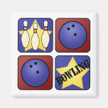 Red Bowling Magnet