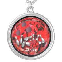 Red Bowling Strike Ball Jewelry